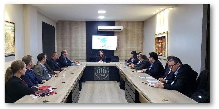Reuni&atilde;o para aprova&ccedil;&atilde;o da Jornada pela Red CIDIR, antes da pandemia