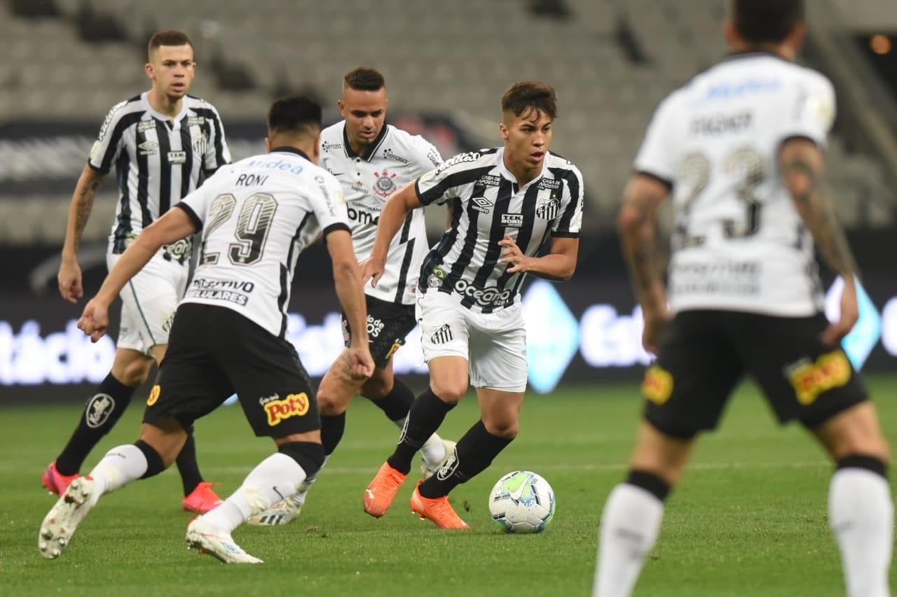 Santos e Corinthians empataram em 1 a 1 em Itaquera