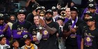 LeBron James pediu respeito a instituição e a nação Lakers após o 17º título da NBA