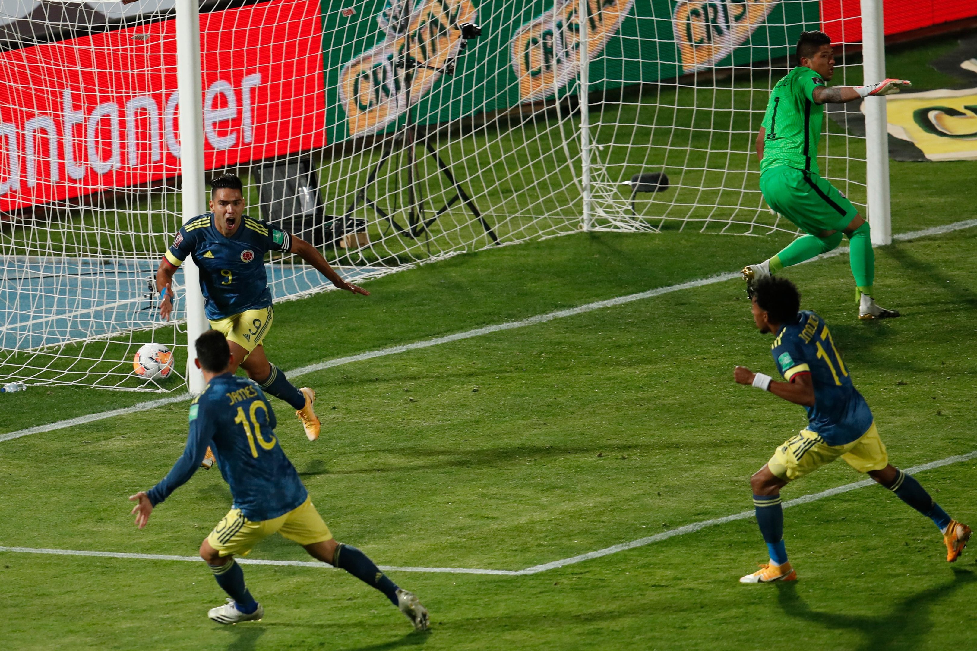 Falcao Garcia garantiu empate da Col&ocirc;mbia no fim, diante do Chile