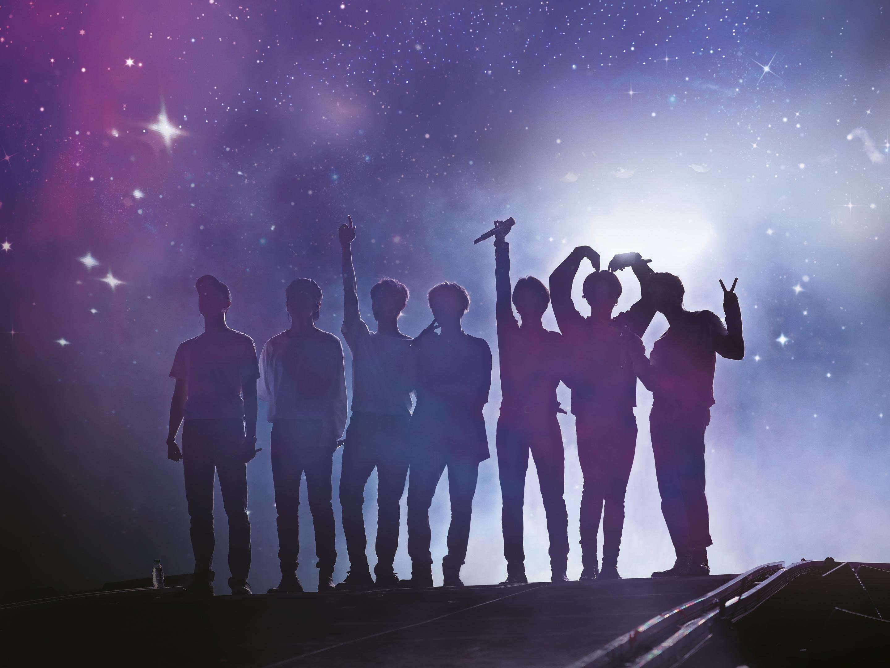 Cena do novo filme da banda sul-coreana de garotos (boy band) -  BTS