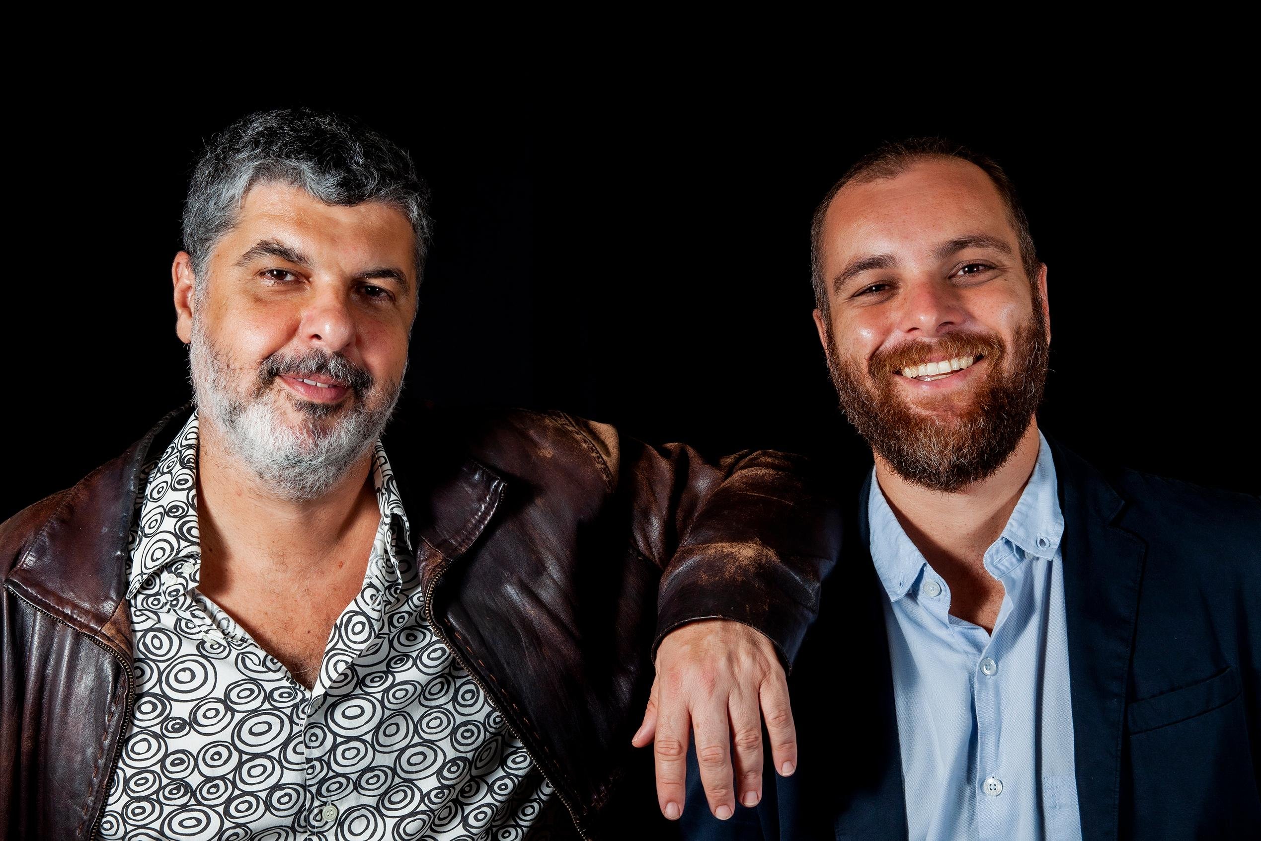 Eduardo Neves e Fernando Leitzke, diretamente do audit&oacute;rio do Instituto Ling