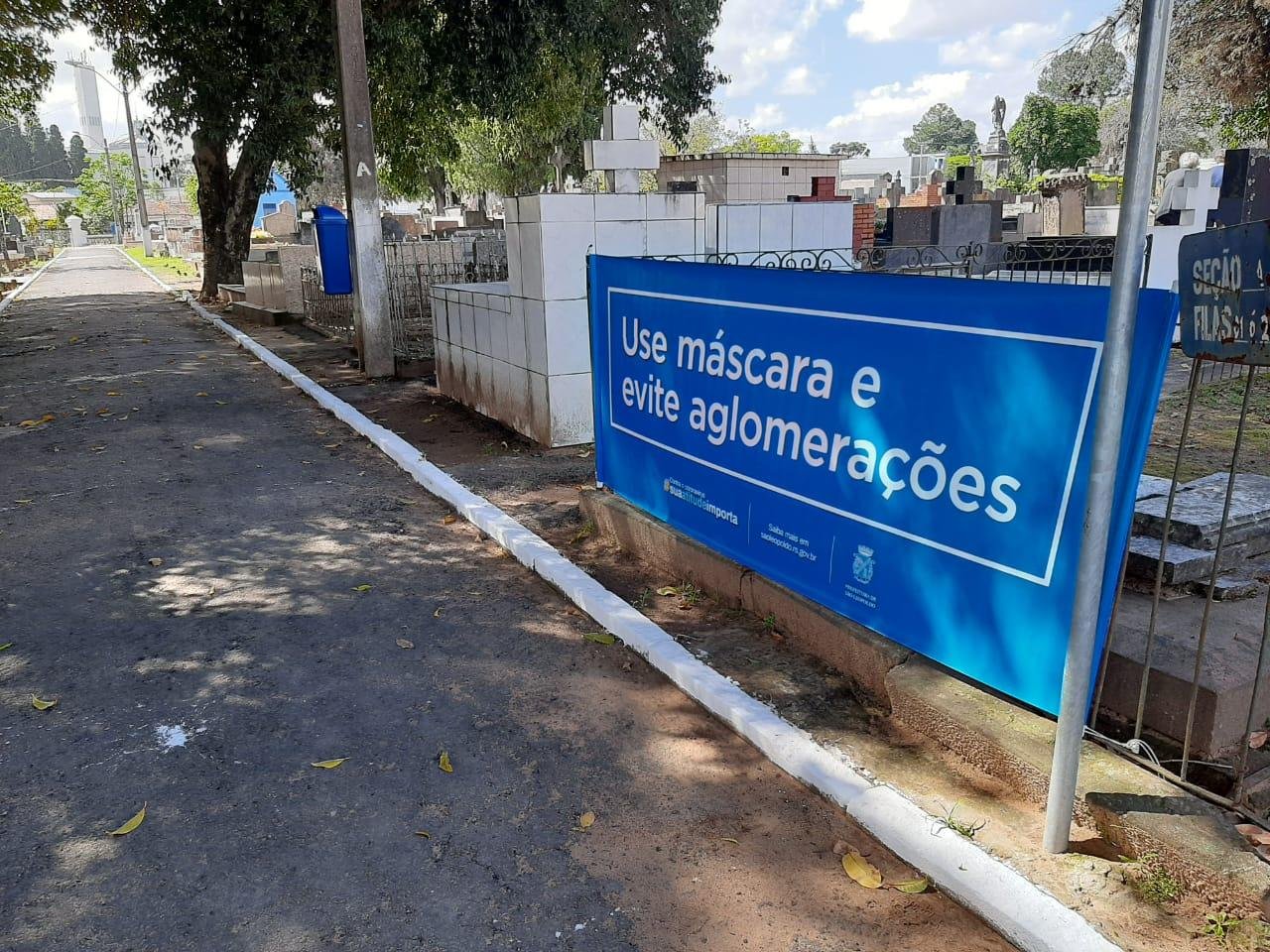 Ser&atilde;o instaladas faixas e cartazes de orienta&ccedil;&atilde;o sobre cuidados de preven&ccedil;&atilde;o &agrave; Covid-19