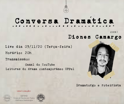 Diones Camargo &eacute; o convidado do projeto da UFPel
