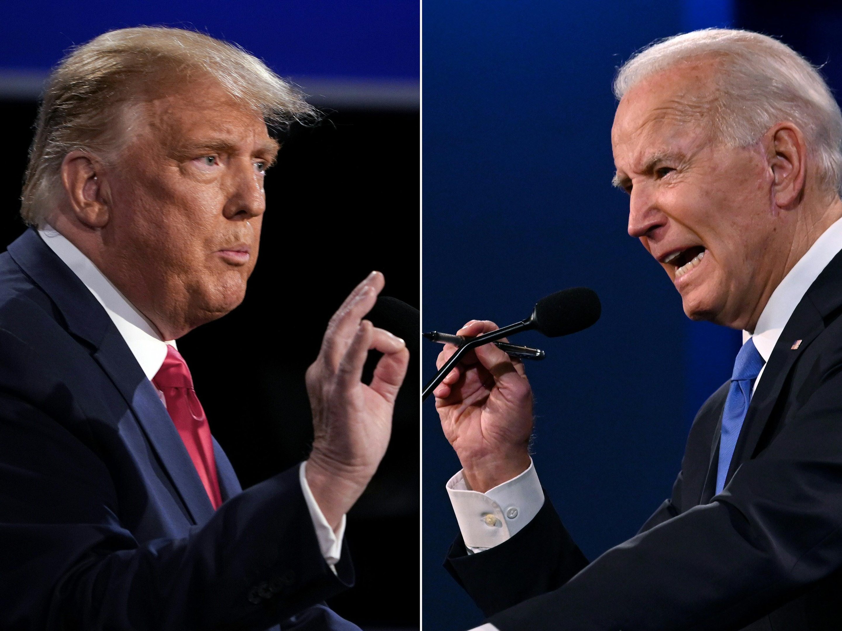 Donald Trump e Joe Biden.