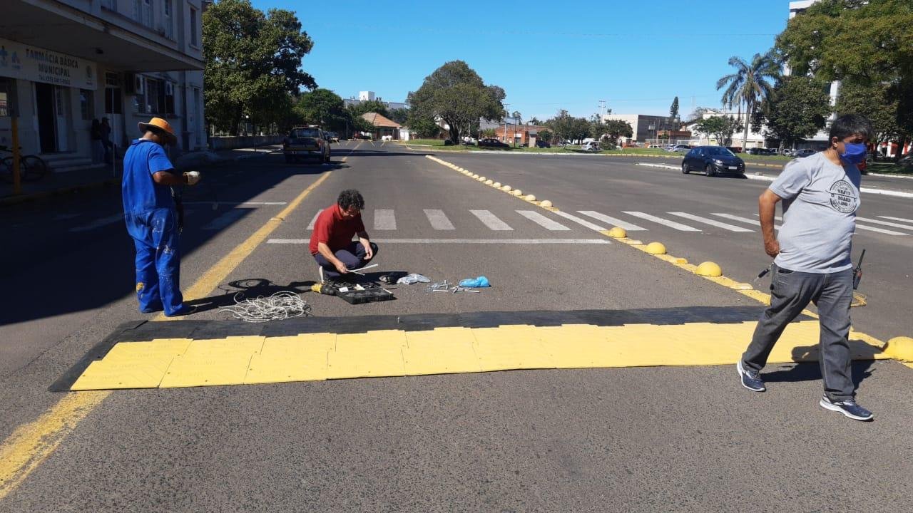 O teste est&aacute; sendo feito na Esplanada da Esta&ccedil;&atilde;o F&eacute;rrea