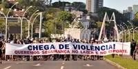 Grupo fez manifestação por mais segurança para ciclistas em Porto Alegre