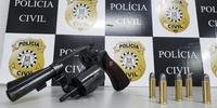 Revólver calibre 38 com munições, usado no crime, foi apreendido