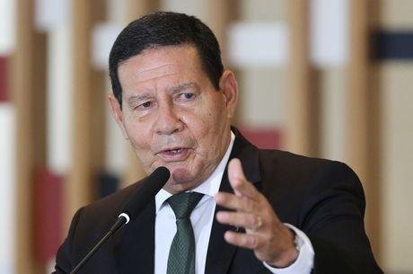 Na imagem, vice-presidente Hamilton Mour&atilde;o