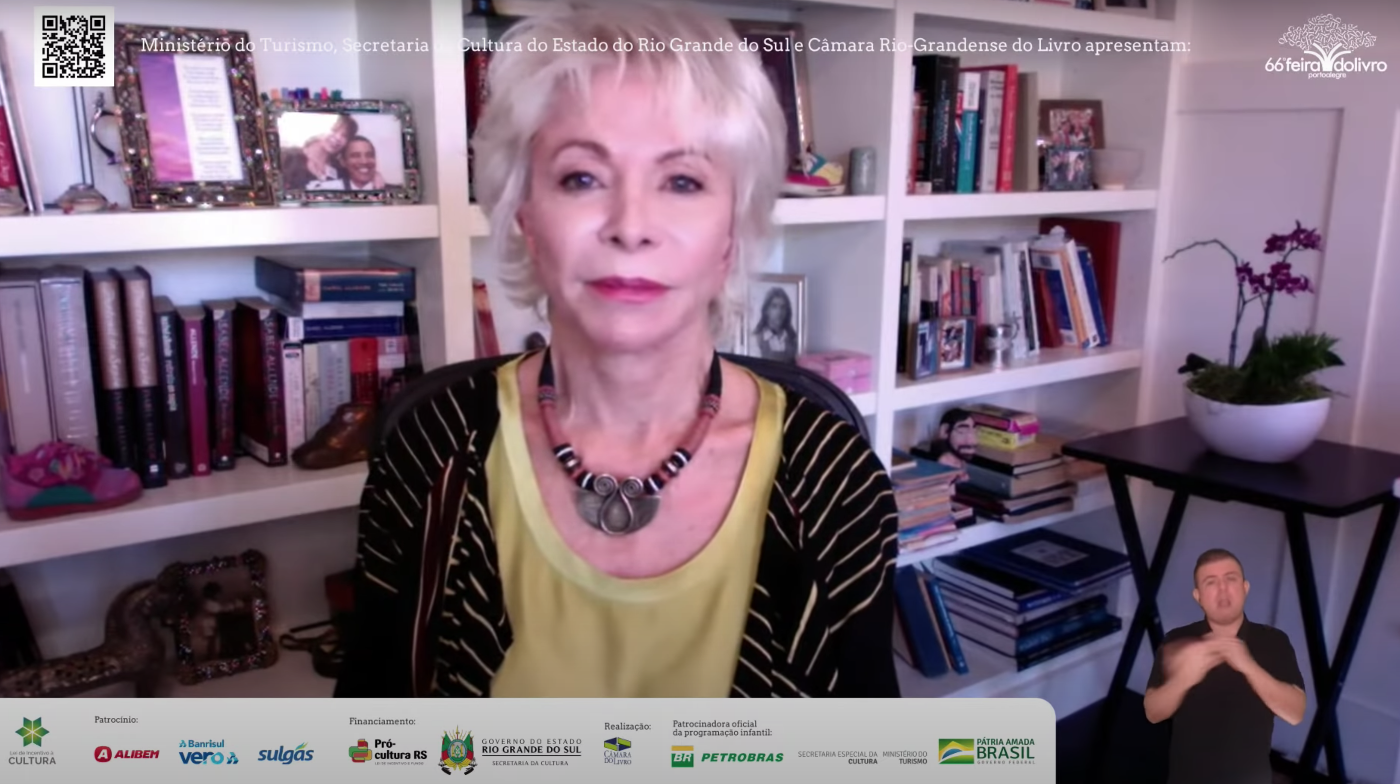 Live com Isabel Allende ofereceu um vislumbre de sua casa em San Rafael, na Calif&oacute;rnia