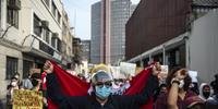 Peruanos se manifestaram contra novo governo após impeachment de Martin Vizcarra, nesta quarta-feira