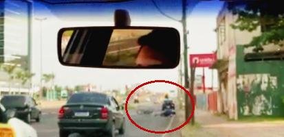Acidente foi registrado em v&iacute;deo do interior de outro carro