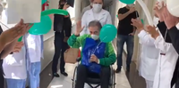 Coritiba publicou um vídeo nas redes sociais da saída de Pelaipe do hospital