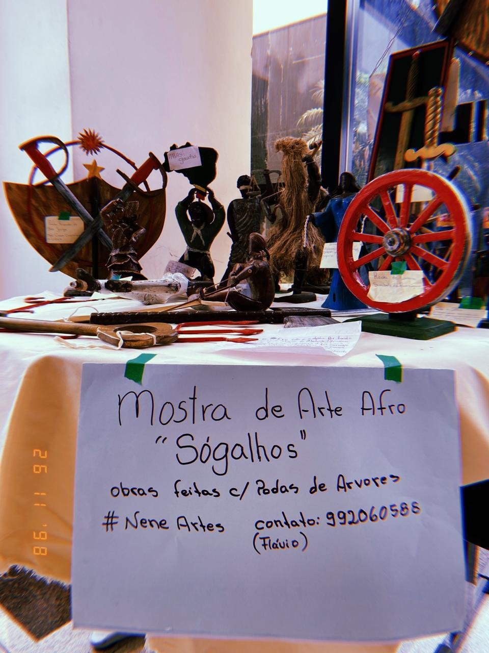 As pe&ccedil;as foram criadas pelo artista Fl&aacute;vio Wilmar da Silva