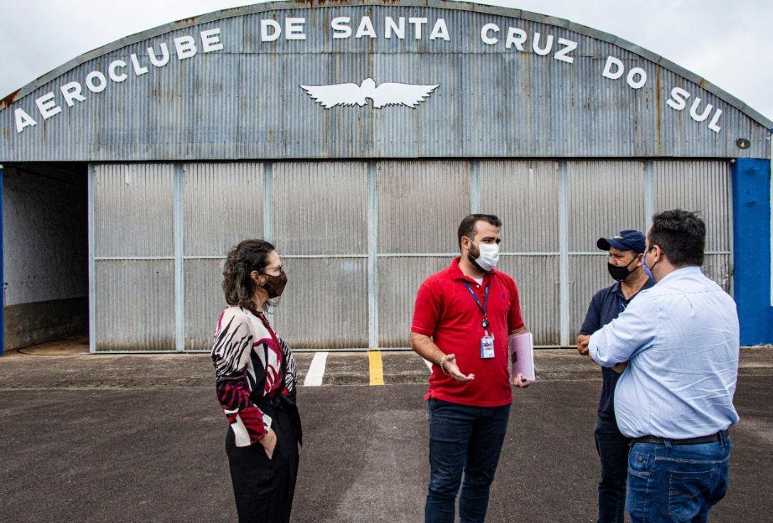 Dirigentes da Azul realizaram uma visita pelas instala&ccedil;&otilde;es do aeroporto