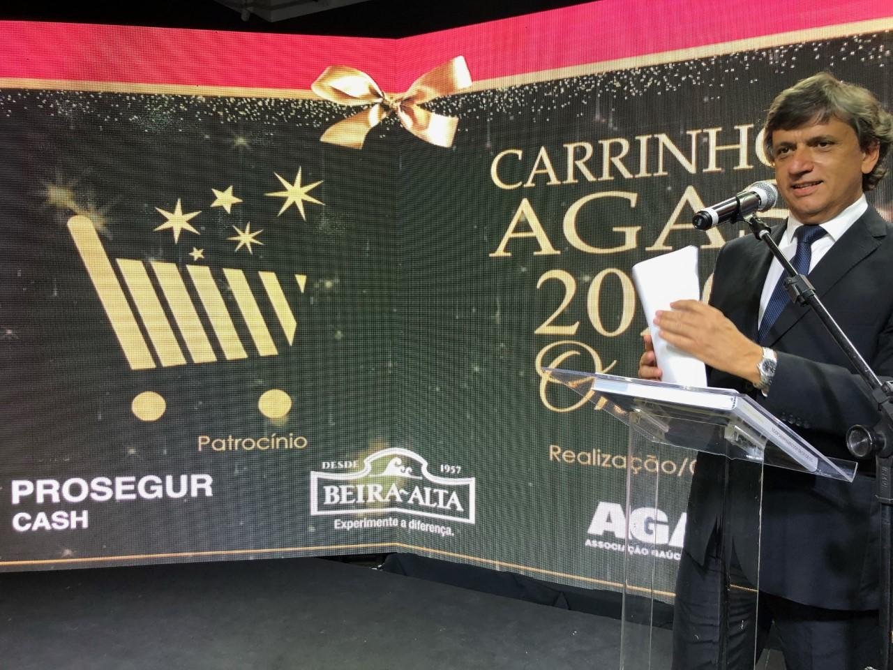 Ant&ocirc;nio Longo, presidente da entidade, discursa na solenidade virtual