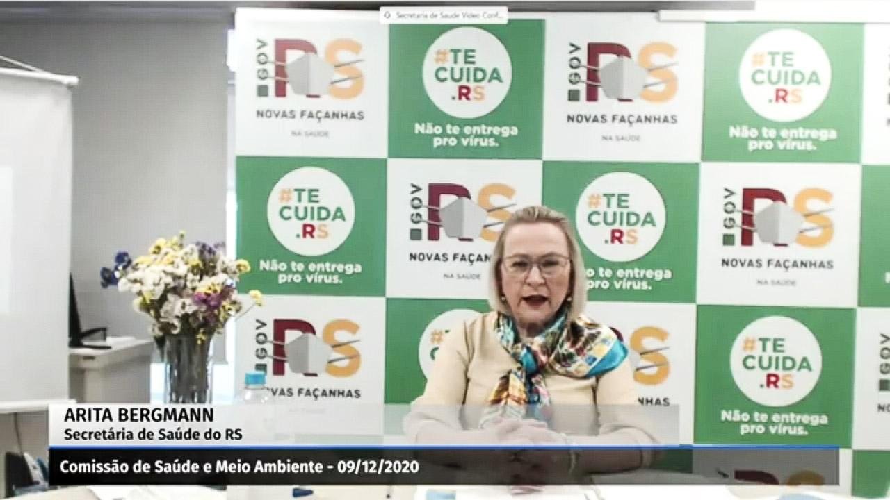 Arita Bergmann discutiu o fechamento de leitos hospitalares para Covid-19 no Estado