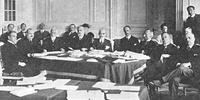Reunião do Conselho da Liga das Nações em Genebra.