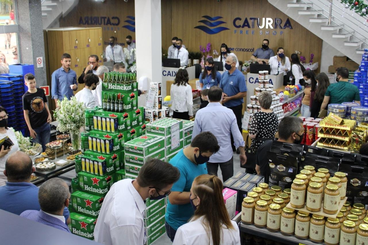 Caturra Free Shop tem mais de tr&ecirc;s mil itens com pre&ccedil;os diferenciados, em fun&ccedil;&atilde;o da isen&ccedil;&atilde;o/redu&ccedil;&atilde;o de impostos