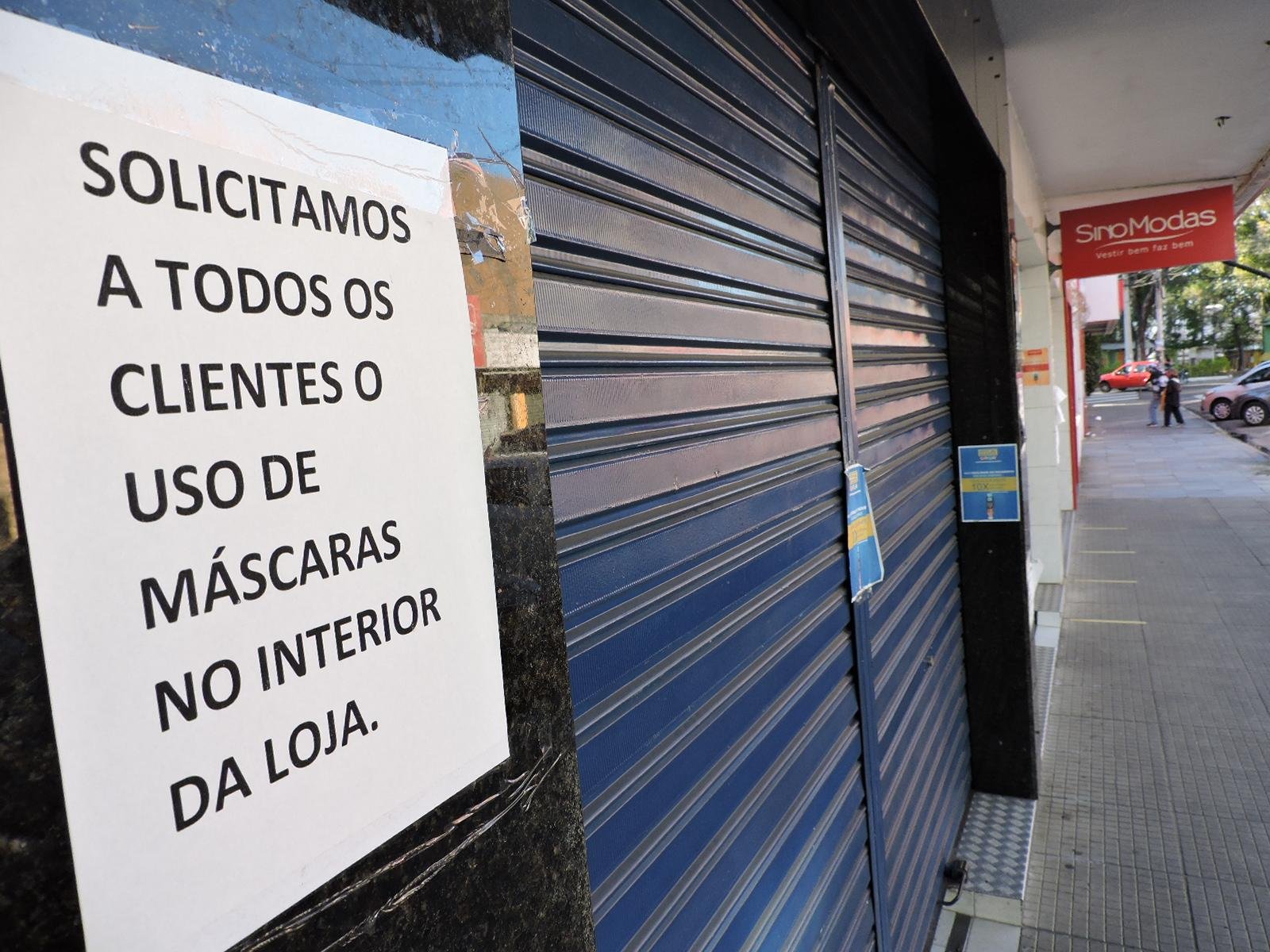 Com&eacute;rcio de Sapucaia do Sul ser&aacute; fechado, seguindo o protocolo da bandeira vermelha