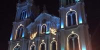 Catedral de Sant’Ana recebeu iluminação para o Natal 2020