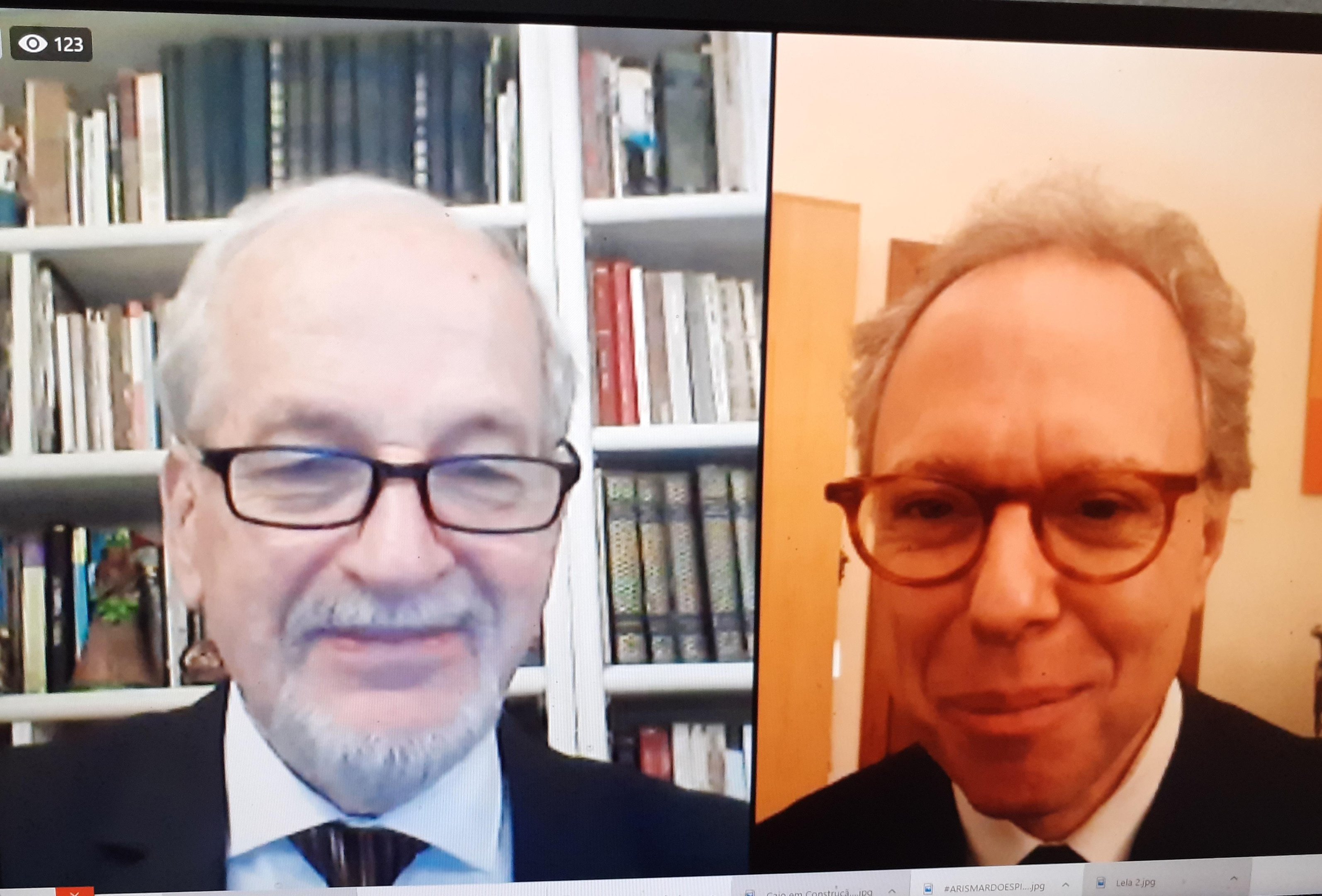 Sergius Gonzaga conversa com Arthur Nestrovski, vencedor do pr&ecirc;mio de Livro do Ano do A&ccedil;orianos de Literatura