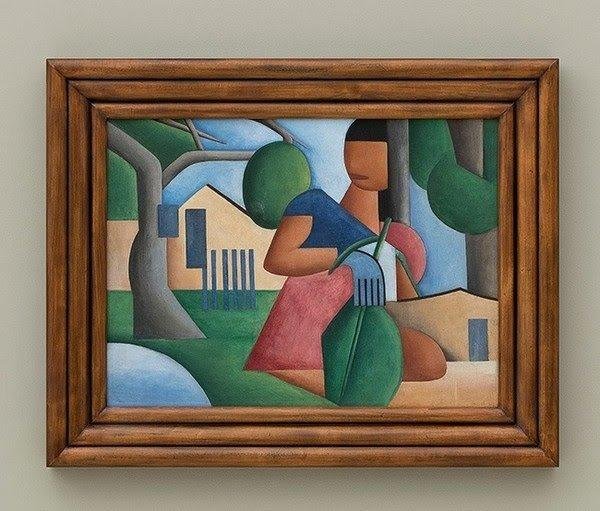 Obra "A Caipirinha", de Tarsila do Amaral, leiloada em SP nesta quinta (17)