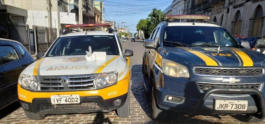O flagrante teve apoio do Comando Rodovi&aacute;rio da Brigada Militar