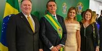 Mike Pompeo publicou uma foto com Jair Bolsonaro no Twitter