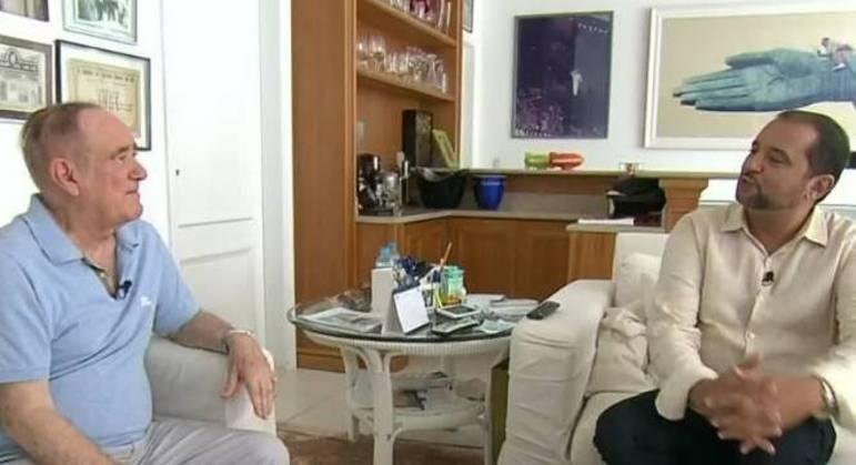 Renato Arag&atilde;o abriu a casa para receber Geraldo Lu&iacute;s em noite de estreia