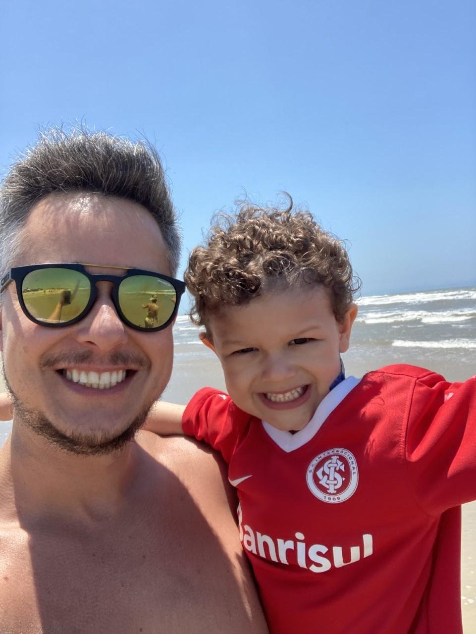 Chef Bruno Reinstein com o filho Francisco Broilo Reinstein