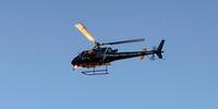 Helicóptero da Coordenadoria de Recursos Especiais (CORE) prestou apoio aéreo
