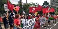 Caxias do Sul também registrou protestos contra Jair Bolsonaro
