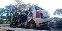 Motorista e um passageiro do Fiar Palio morreram após colisão frontal com um caminhão em Dois Irmãos das Missões