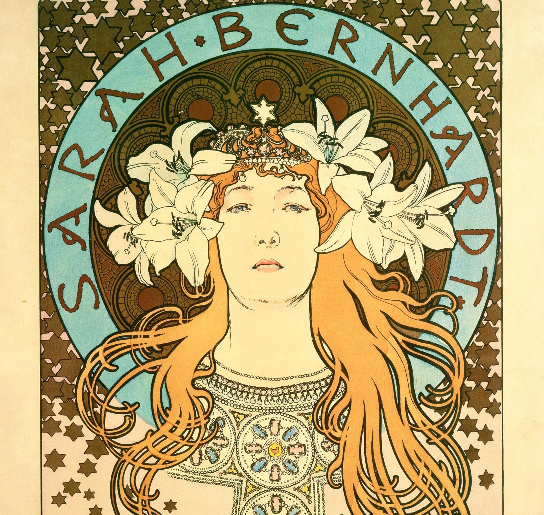 Exposi&ccedil;&atilde;o com s&eacute;rie de obras de Alphonse Mucha, &iacute;cone m&aacute;ximo da Art Nouveau