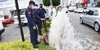 Corpo de Bombeiro está percorrendo as ruas da cidade para avaliar a situação dos hidrantes