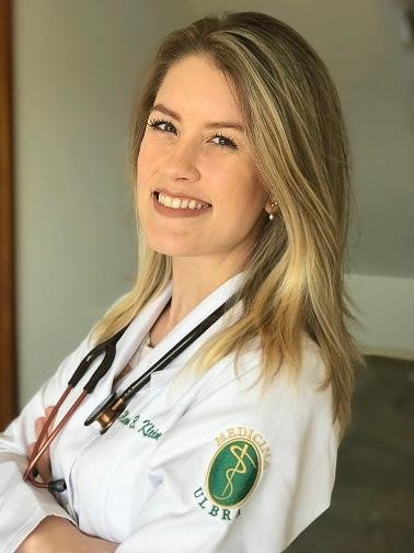 A preocupa&ccedil;&atilde;o com o futuro tamb&eacute;m est&aacute; muito presente para a estudante do 6&ordm; semestre do curso de Medicina da Ulbra, Marina Becker Klein