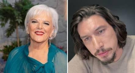 L&iacute;dia Frando e Adam Driver
