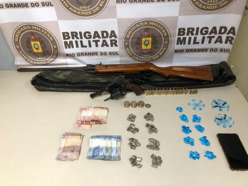 A pris&atilde;o ocorreu durante policiamento ostensivo realizado no bairro Cascata