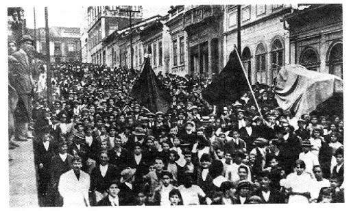 O movimento grevista crescia no Rio de Janeiro.