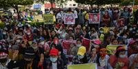 Protestos ocorreram na cidade de Mandalay, no centro de Mianmar,
