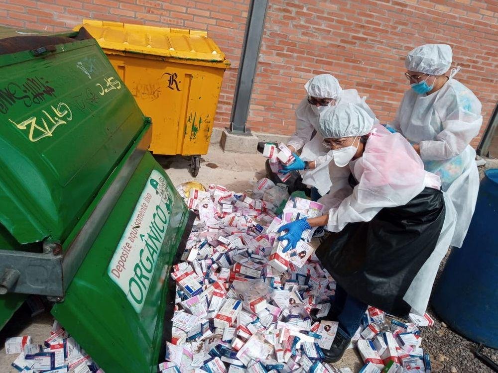 Os medicamentos estavam em dois cont&ecirc;ineres no Centro do munic&iacute;pio