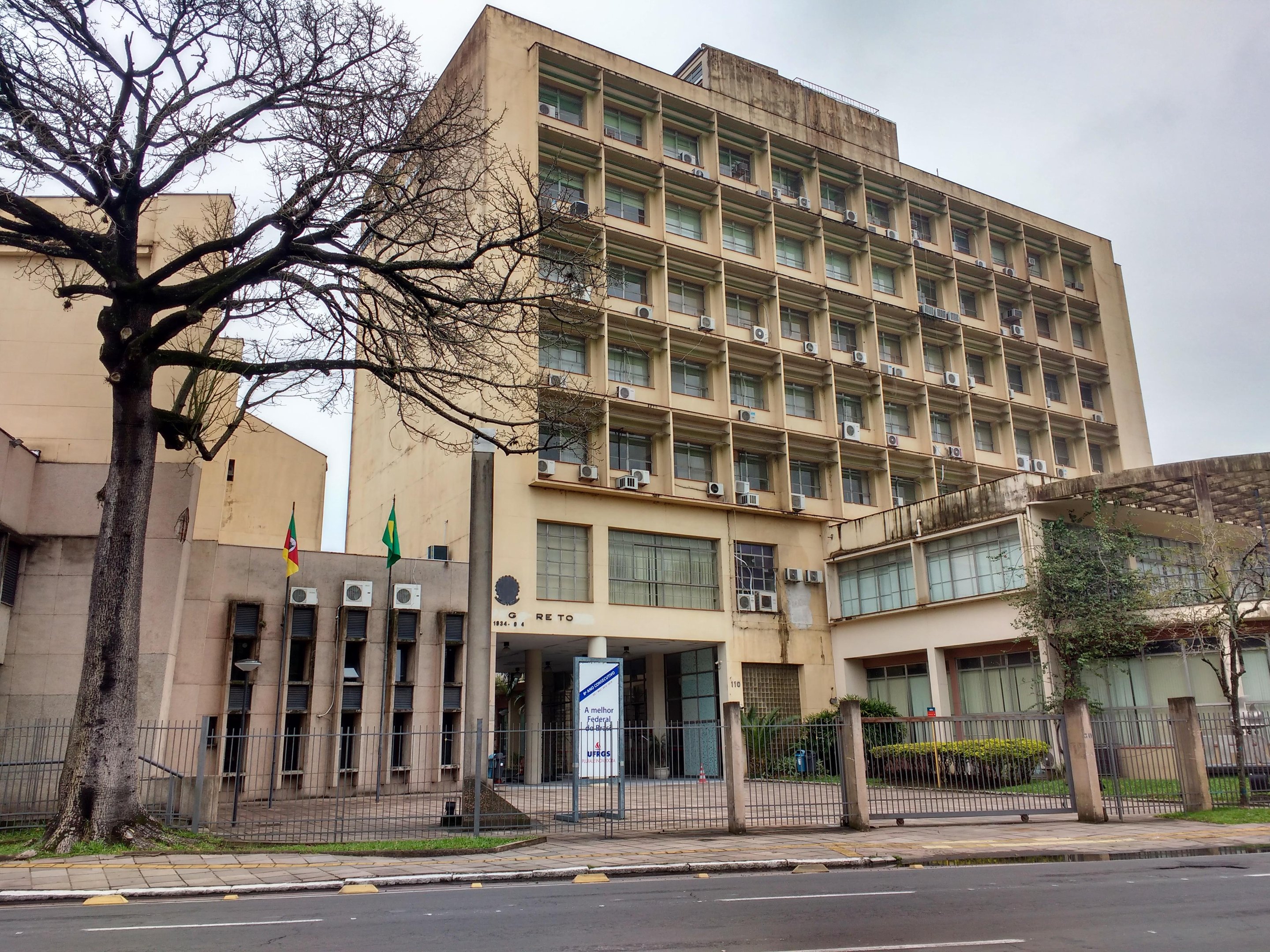 Universidade Federal do Rio Grande do Sul (UFRGS), no centro de Porto Alegre.