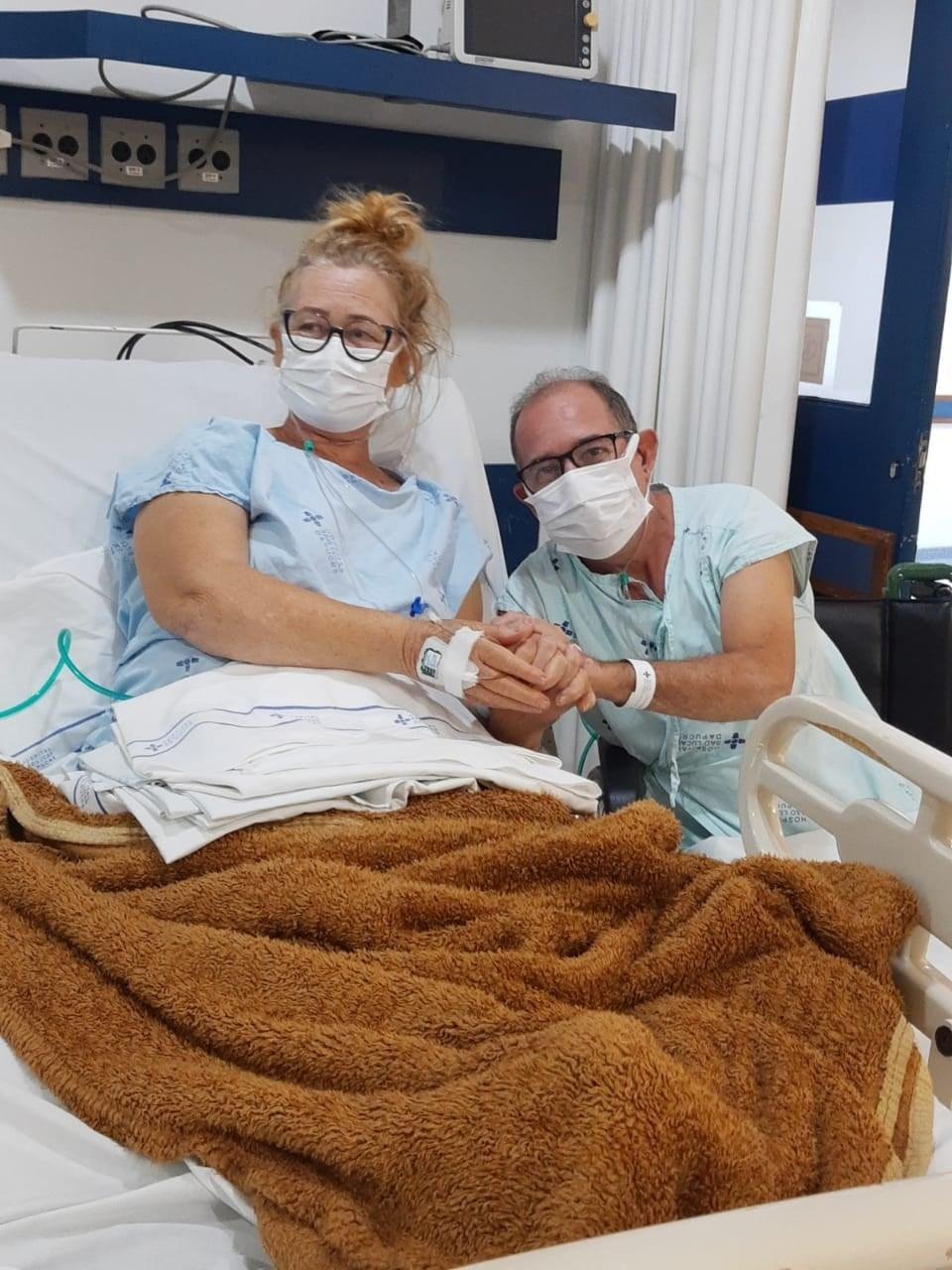 Casal n&atilde;o se via desde a interna&ccedil;&atilde;o da mulher, h&aacute; quase duas semanas