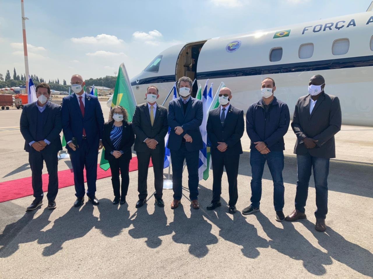 Delega&ccedil;&atilde;o brasileira precisou usar m&aacute;scara em Israel