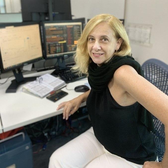 Adriana Runte se lembra da &eacute;poca em que ser mulher num preg&atilde;o era motivo de olhares dos demais operadores