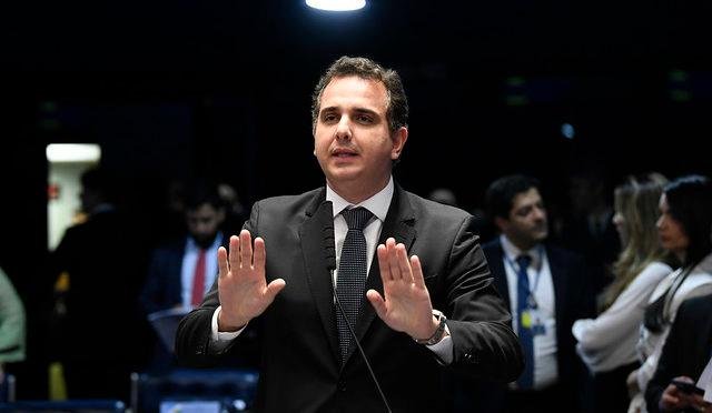 O presidente do Senado, Rodrigo Pacheco (DEM-MG)