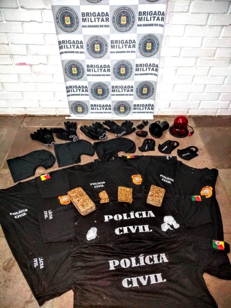 BM apreendeu um pacote de maconha pesando 940 gramas e mais duas por&ccedil;&otilde;es com 40 gramas