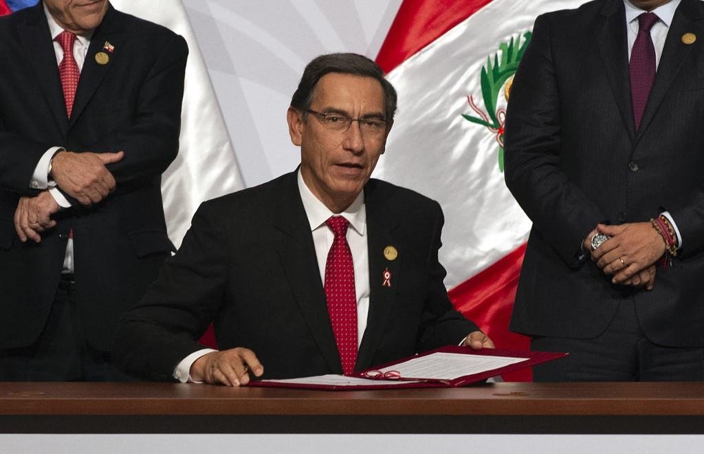 O ex-presidente do Peru, Mart&iacute;n Vizcarra