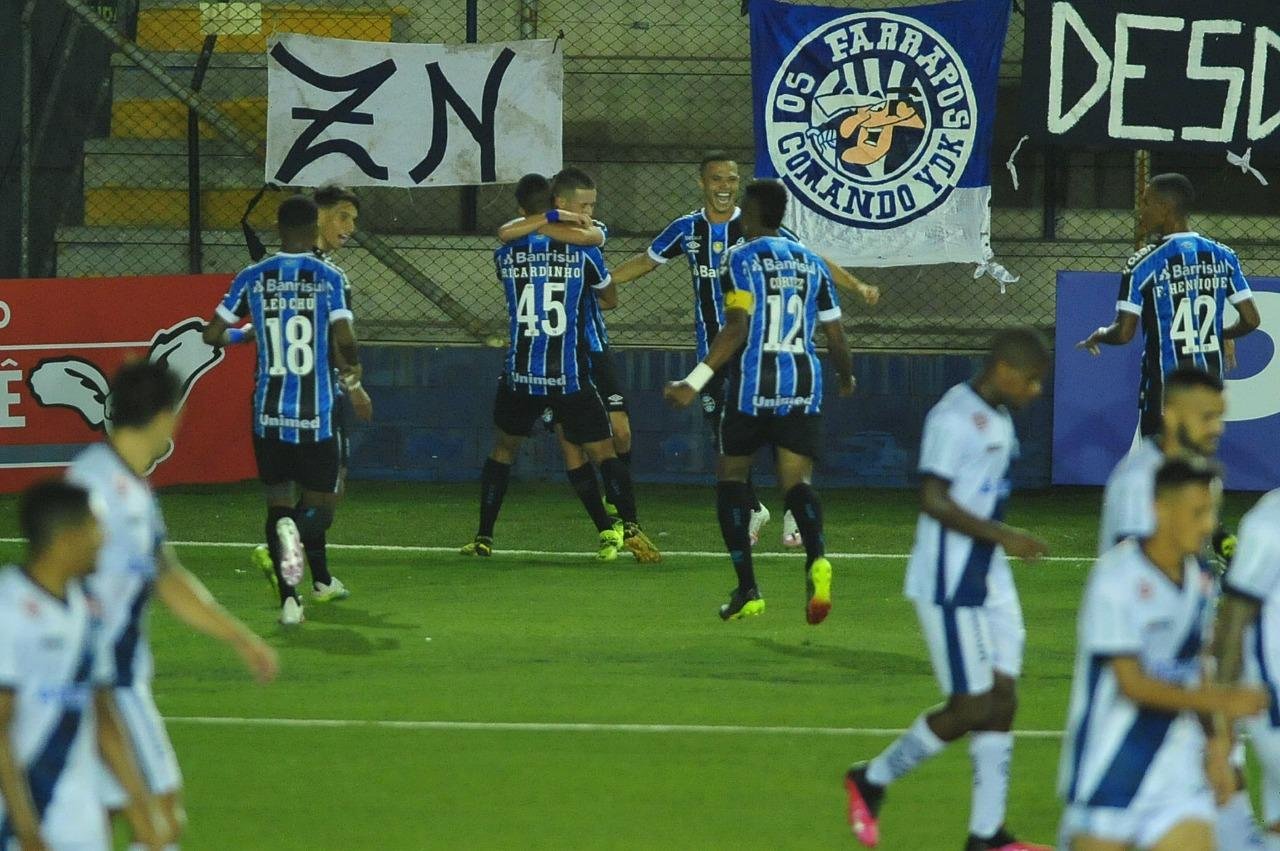 Gr&ecirc;mio empatou com gol de Pedro Lucas